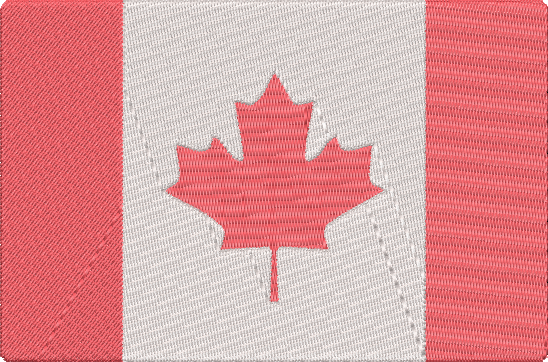 World Flags - canada Embroidery Design