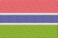 World Flags - gambia Embroidery Design