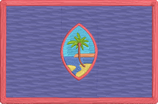 World Flags - guam Embroidery Design