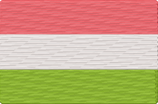 World Flags - hungary Embroidery Design