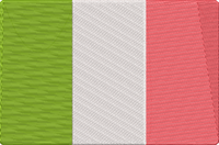 World Flags - italy Embroidery Design