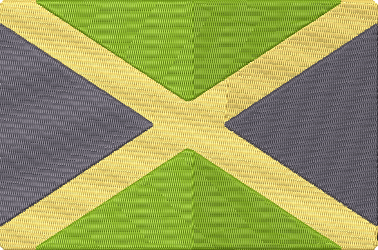 World Flags - jamaica Embroidery Design