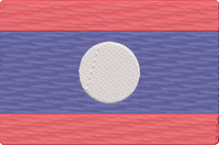 World Flags - laos Embroidery Design