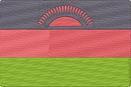 World Flags - malawi Embroidery Design