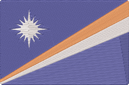 World Flags - marshall-island Embroidery Design
