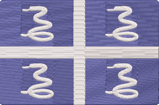 World Flags - martinique Embroidery Design