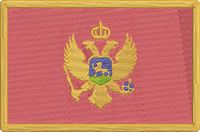 World Flags - montenegro Embroidery Design