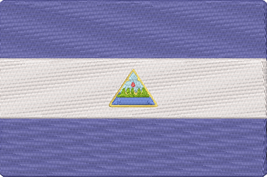 World Flags - nicaragua Embroidery Design