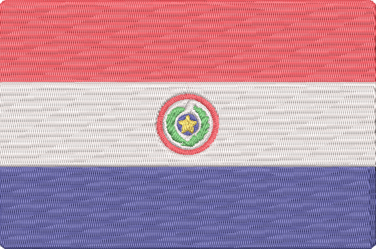 World Flags - paraguay Embroidery Design