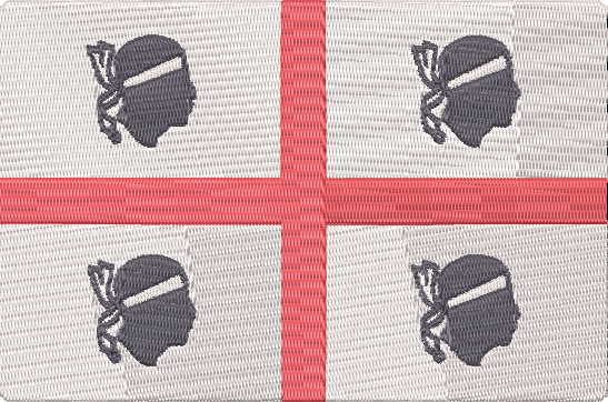 World Flags - sardinia Embroidery Design