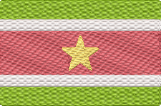 World Flags - suriname Embroidery Design