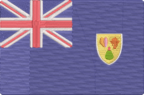 World Flags - turks-and-caicos Embroidery Design
