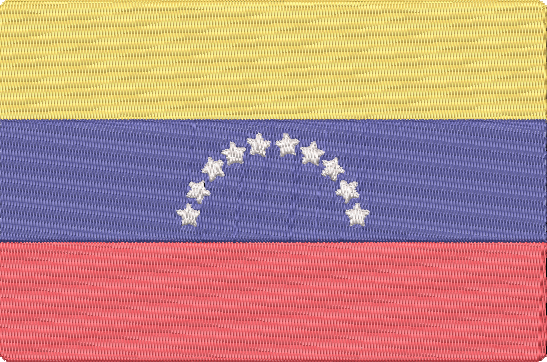 World Flags - venezuela Embroidery Design