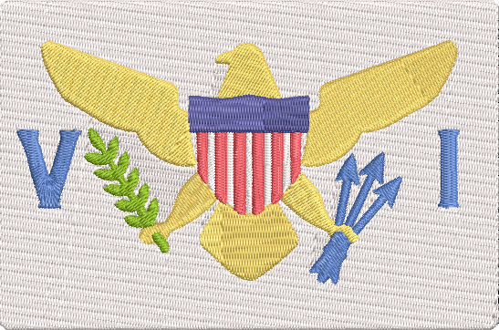 World Flags - virgin-islands Embroidery Design