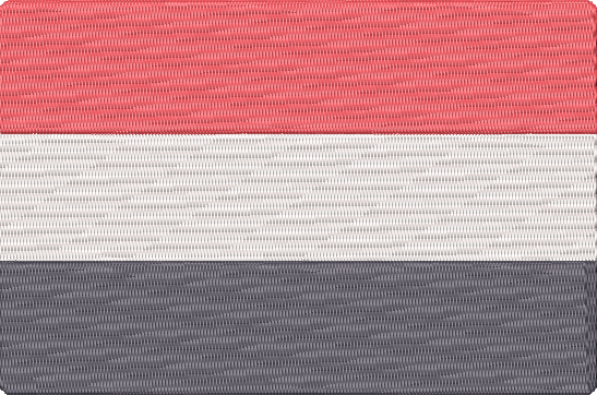 World Flags - yemen Embroidery Design