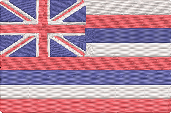 World Flags - hawaii Embroidery Design